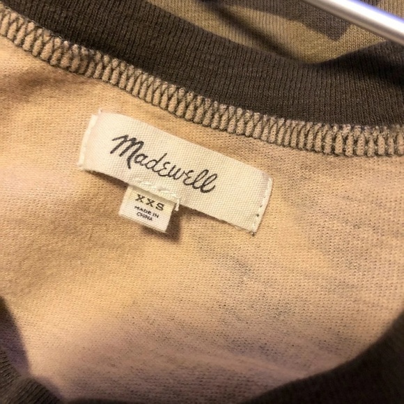 Madewell Cottontail Camo Crop Short Sleeve Pocket - Picture 5 of 8